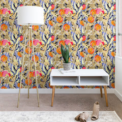 83 Oranges Blooms in The Butter Forest Wallpaper