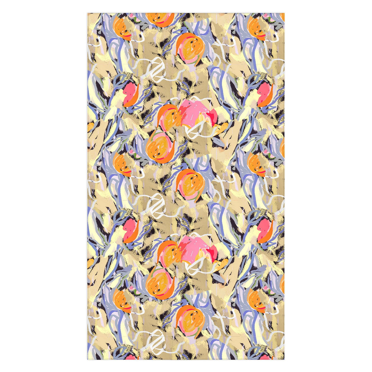 83 Oranges Blooms in The Butter Forest Tablecloth