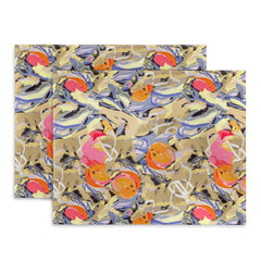 83 Oranges Blooms in The Butter Forest Placemat