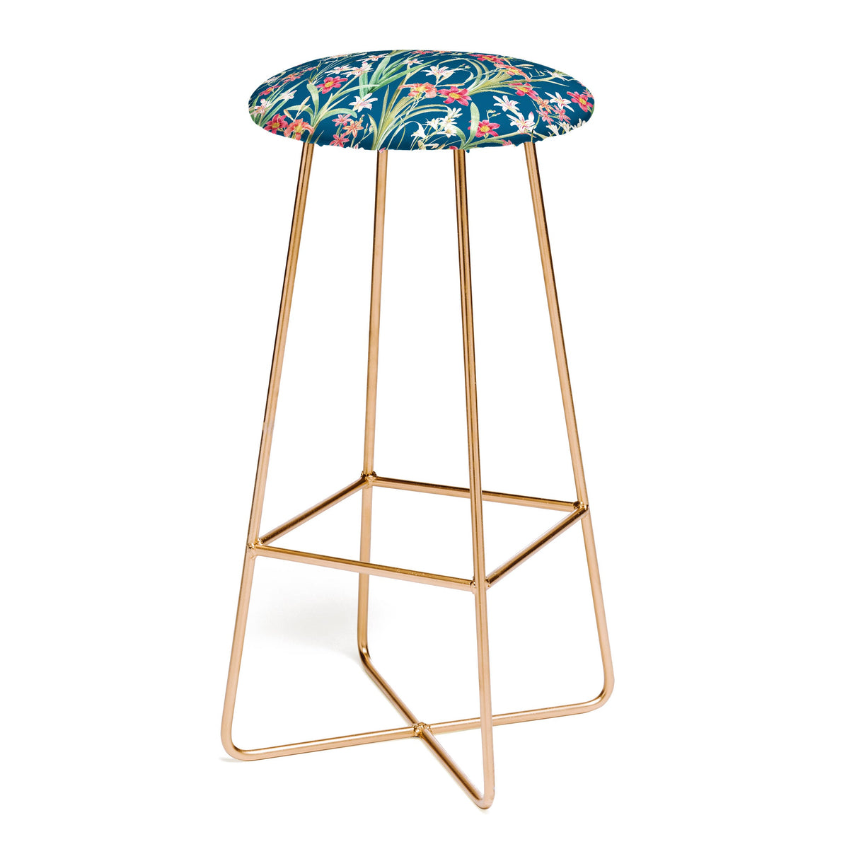 83 Oranges Blossom Botanical Bar Stool