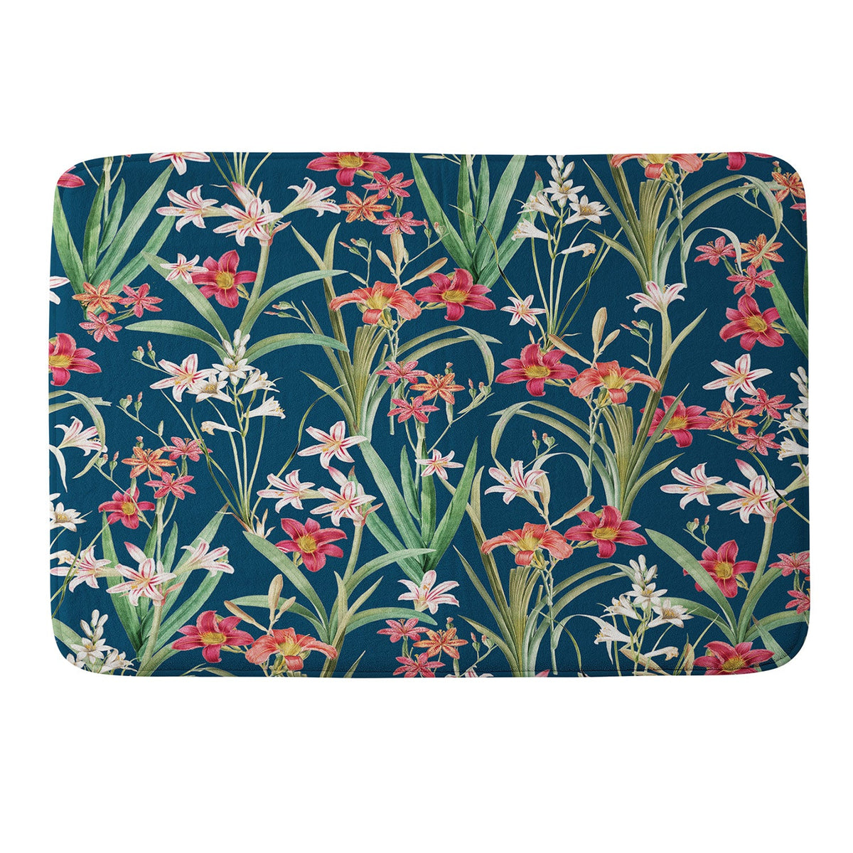 83 Oranges Blossom Botanical Memory Foam Bath Mat