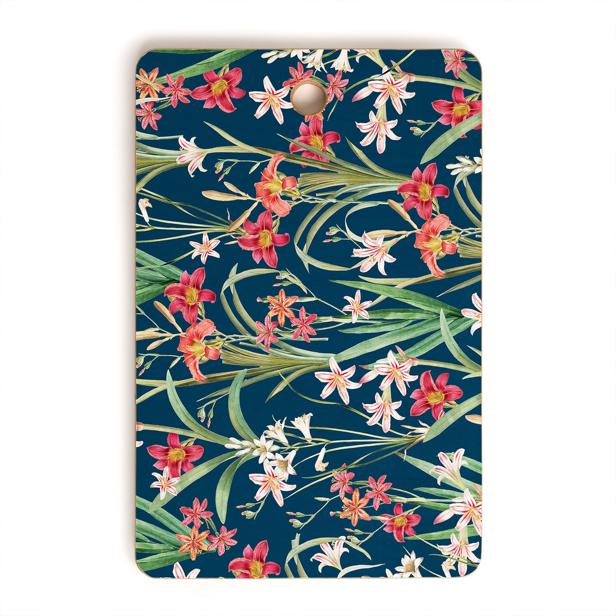 83 Oranges Blossom Botanical Cutting Board Rectangle