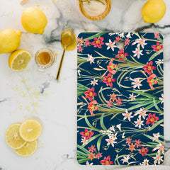 83 Oranges Blossom Botanical Cutting Board Rectangle