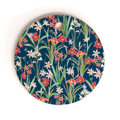 83 Oranges Blossom Botanical Cutting Board Round