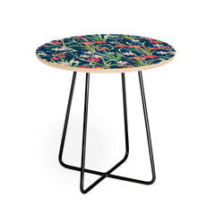 83 Oranges Blossom Botanical Round Side Table