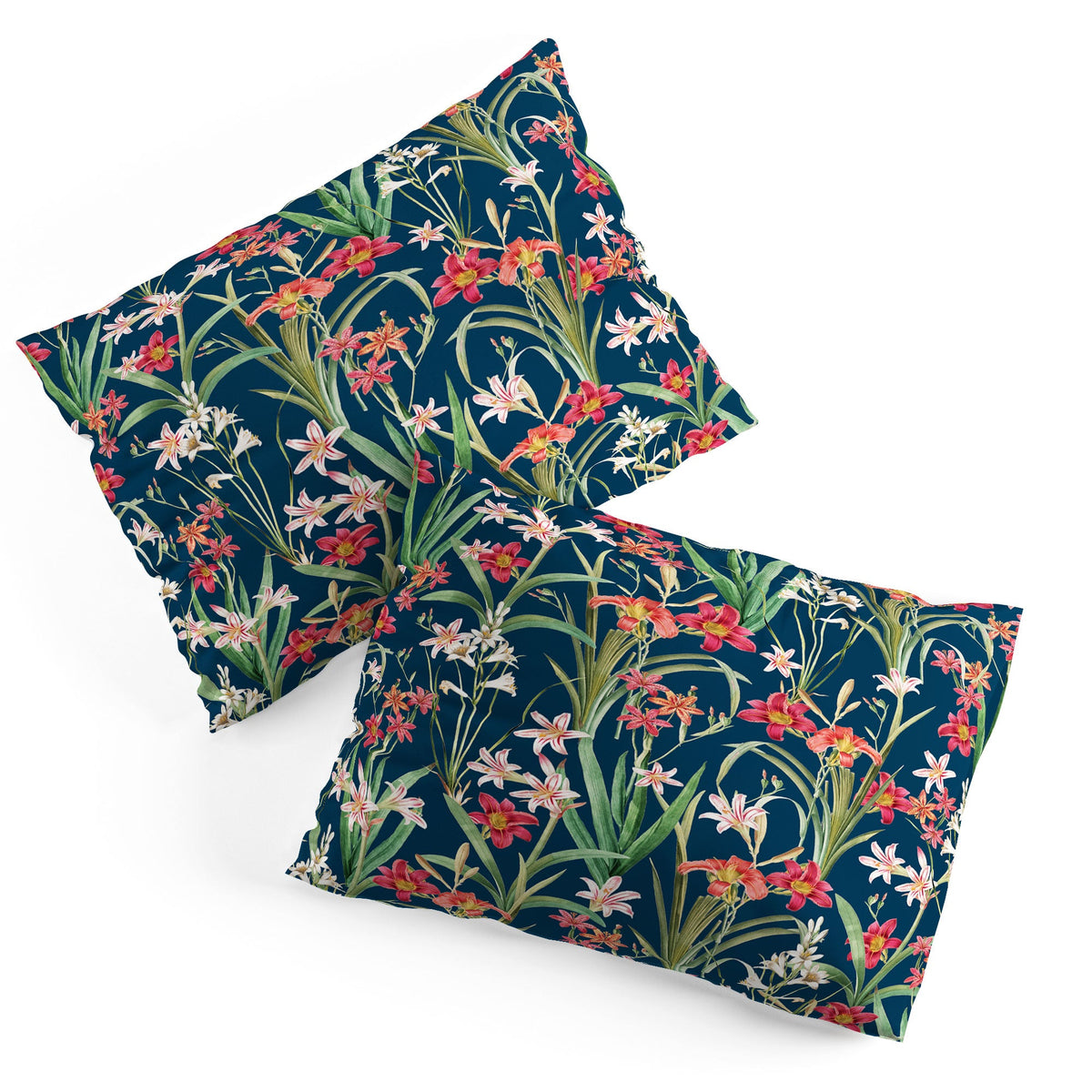 83 Oranges Blossom Botanical Pillow Shams