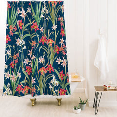 83 Oranges Blossom Botanical Shower Curtain