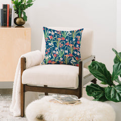 83 Oranges Blossom Botanical Throw Pillow
