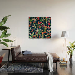 83 Oranges Blossom Botanical Wood Wall Mural