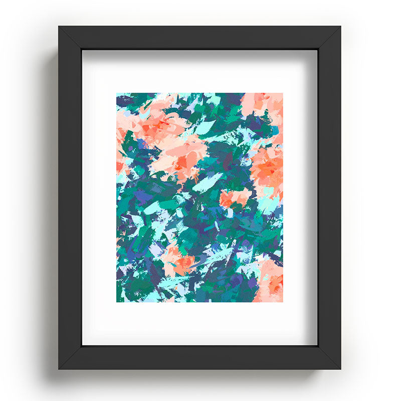 83 Oranges Blossomed Garden Recessed Framing Rectangle