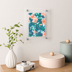 83 Oranges Blossomed Garden Floating Acrylic Print