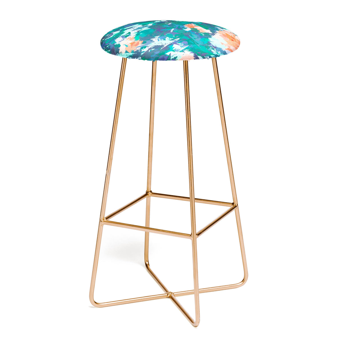 83 Oranges Blossomed Garden Bar Stool