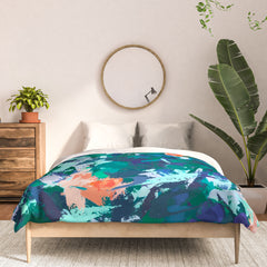 83 Oranges Blossomed Garden Comforter