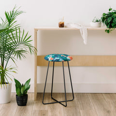 83 Oranges Blossomed Garden Counter Stool