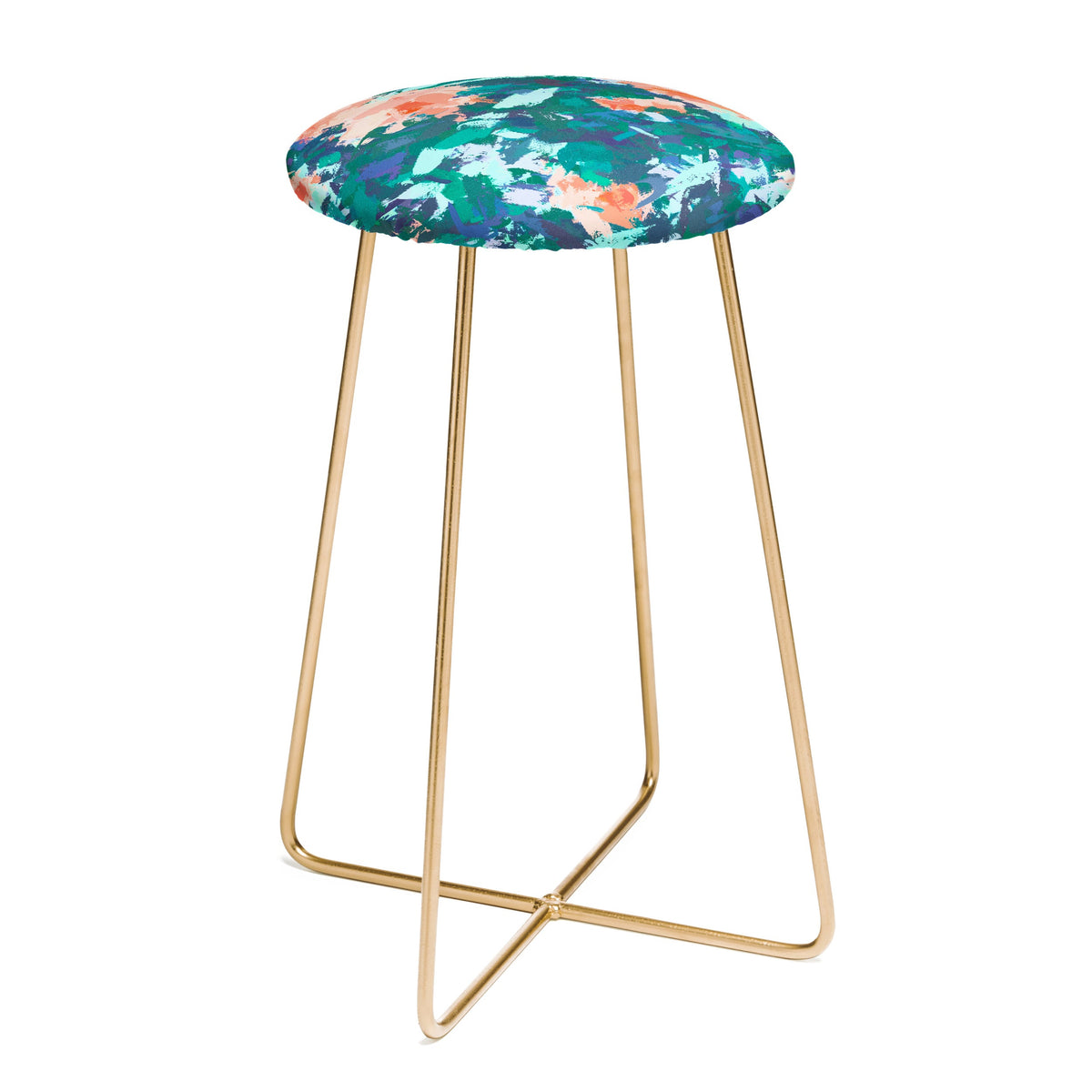 83 Oranges Blossomed Garden Counter Stool
