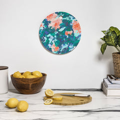 83 Oranges Blossomed Garden Cutting Board Round