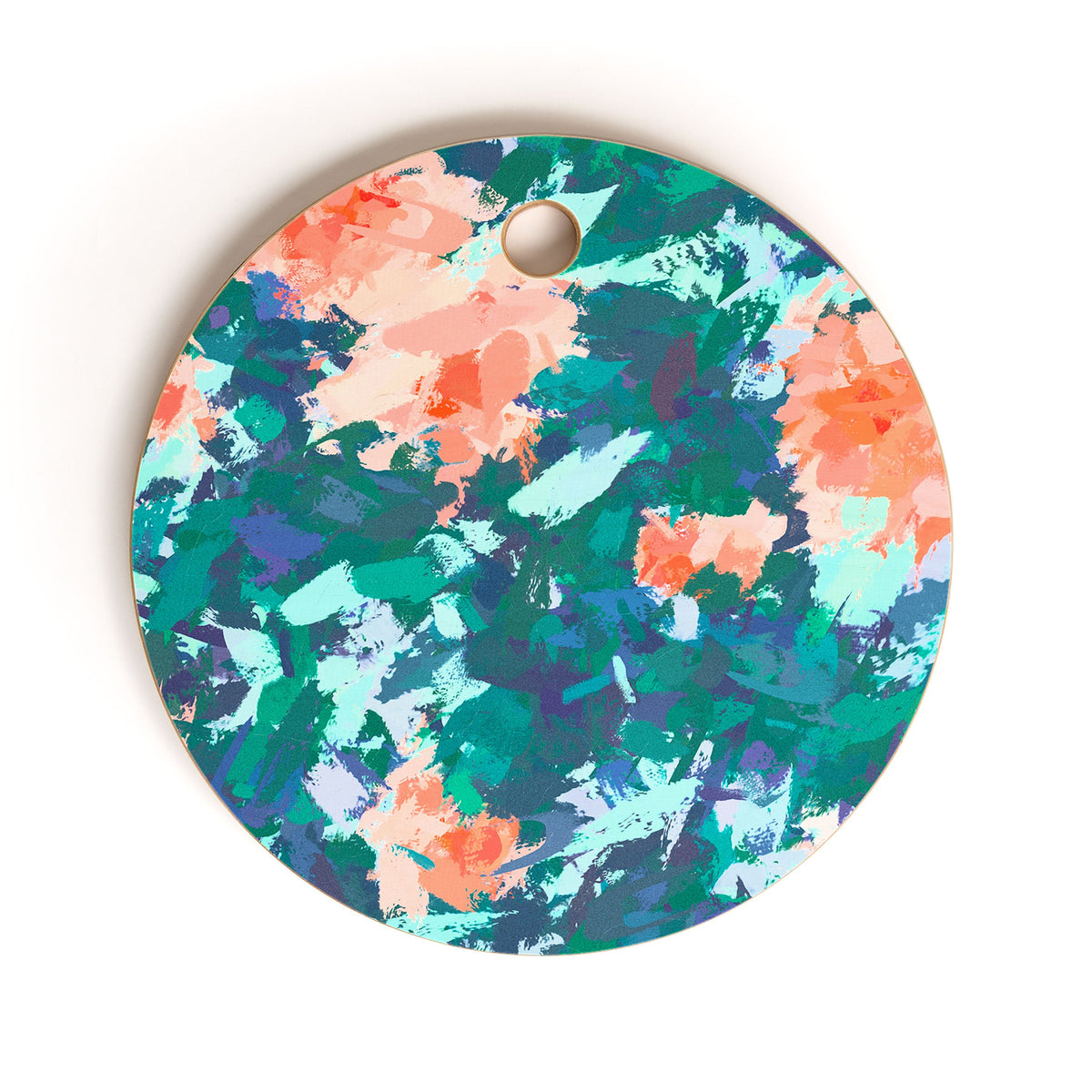 83 Oranges Blossomed Garden Cutting Board Round