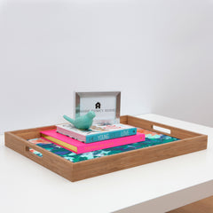 83 Oranges Blossomed Garden Rectangular Tray