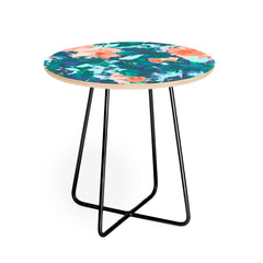 83 Oranges Blossomed Garden Round Side Table