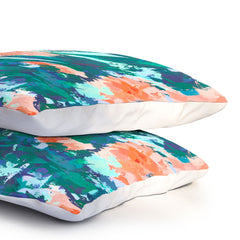 83 Oranges Blossomed Garden Pillow Shams