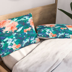 83 Oranges Blossomed Garden Pillow Shams