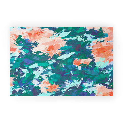 83 Oranges Blossomed Garden Welcome Mat