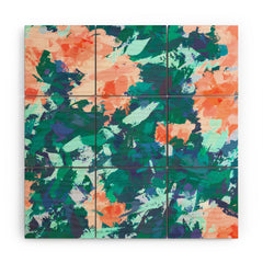 83 Oranges Blossomed Garden Wood Wall Mural