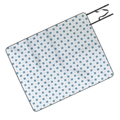83 Oranges Blue Blossom Outdoor Blanket
