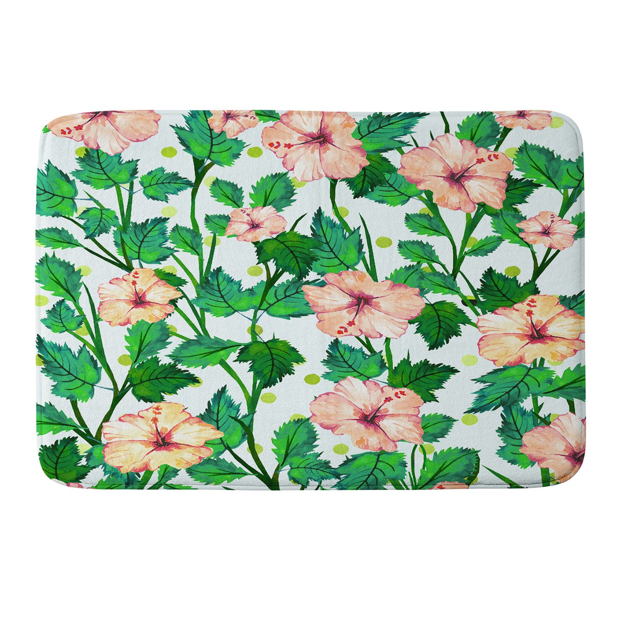 83 Oranges Blush Blossom Memory Foam Bath Mat