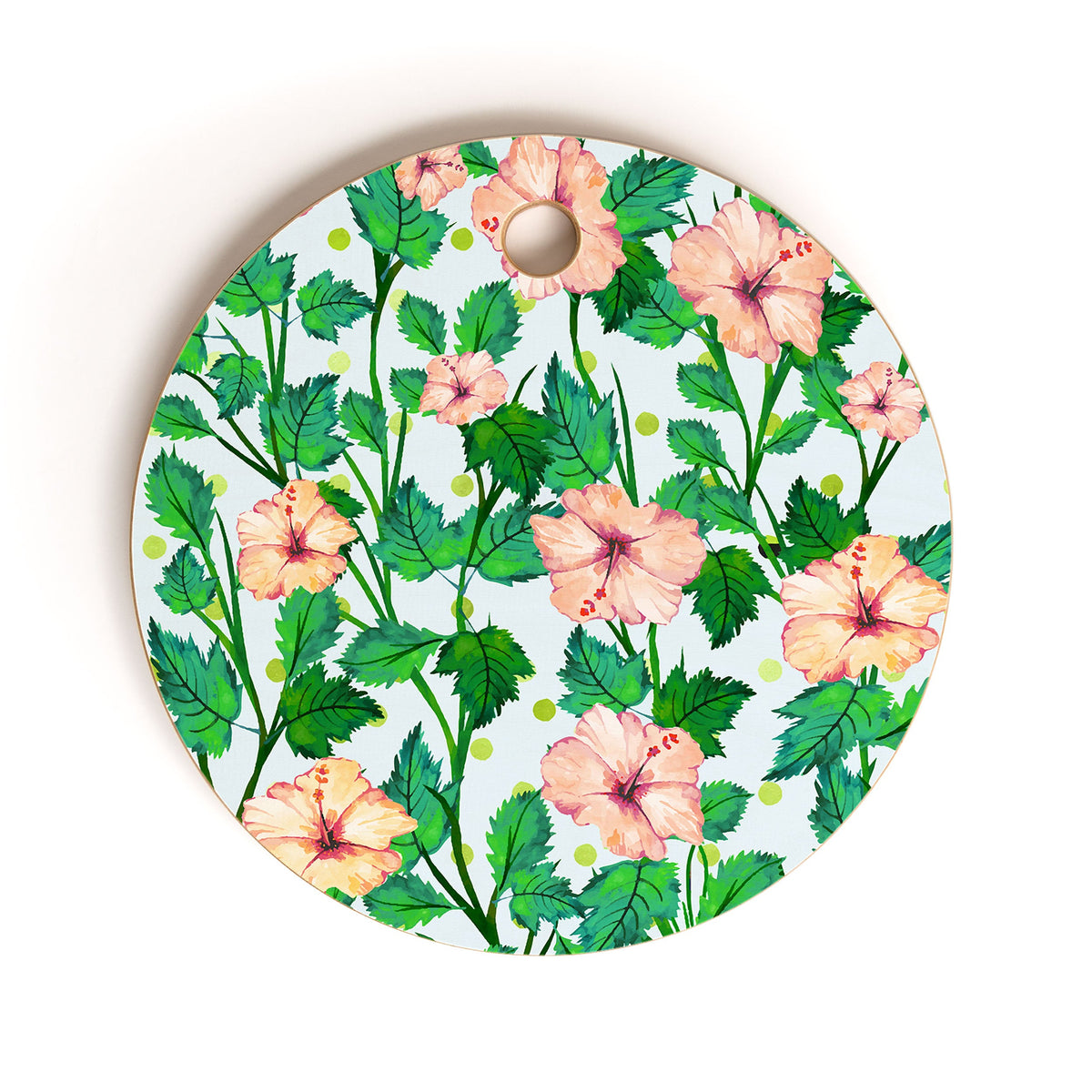 83 Oranges Blush Blossom Cutting Board Round
