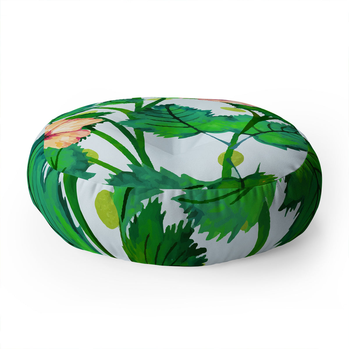83 Oranges Blush Blossom Floor Pillow Round