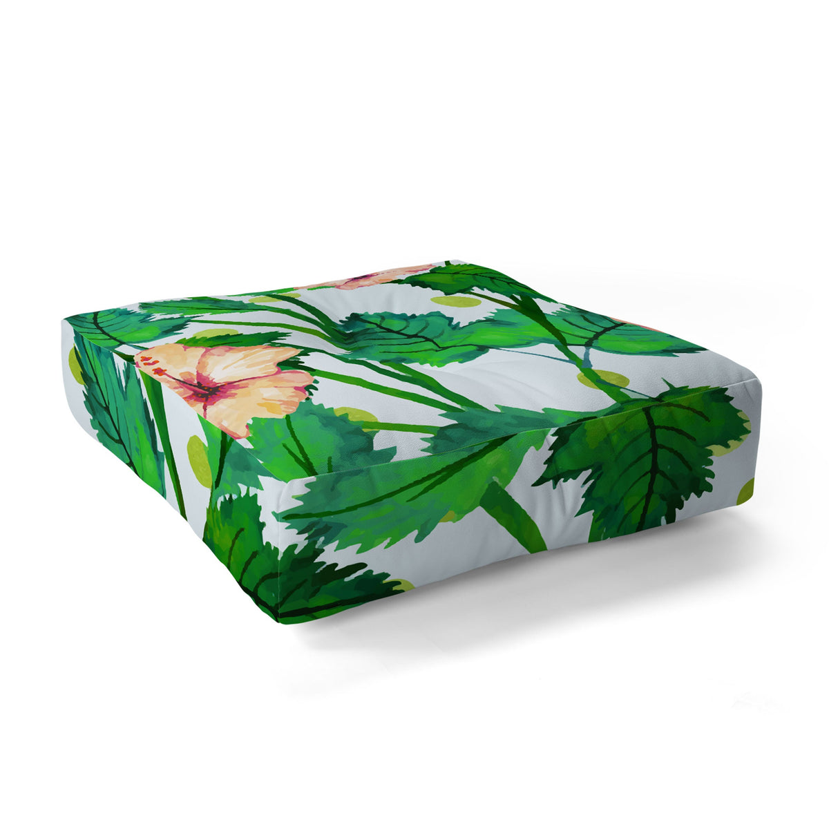 83 Oranges Blush Blossom Floor Pillow Square