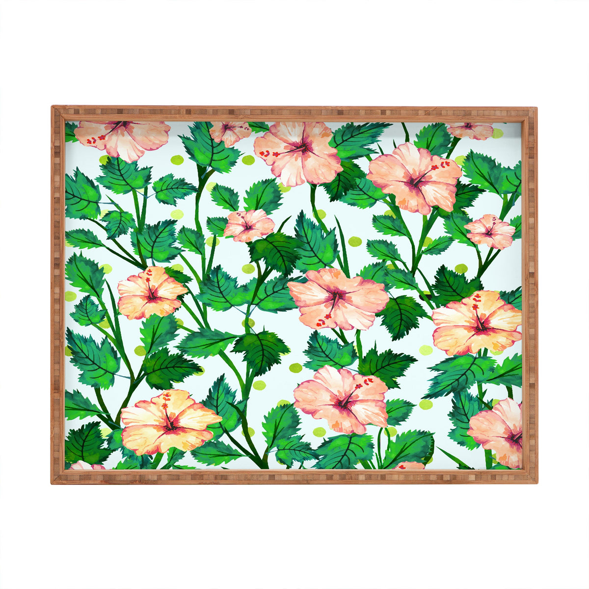 83 Oranges Blush Blossom Rectangular Tray