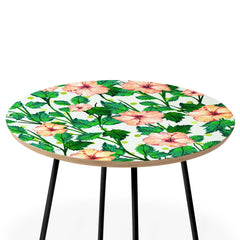 83 Oranges Blush Blossom Round Side Table