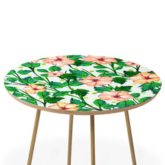 83 Oranges Blush Blossom Round Side Table