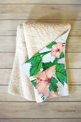 83 Oranges Blush Blossom Fleece Throw Blanket