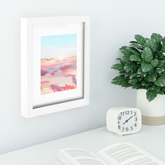 83 Oranges Blush Clouds Recessed Framing Rectangle