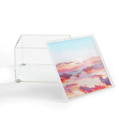 83 Oranges Blush Clouds Acrylic Box