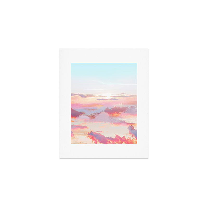 83 Oranges Blush Clouds Art Print