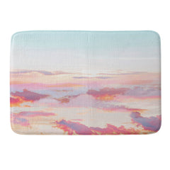 83 Oranges Blush Clouds Memory Foam Bath Mat