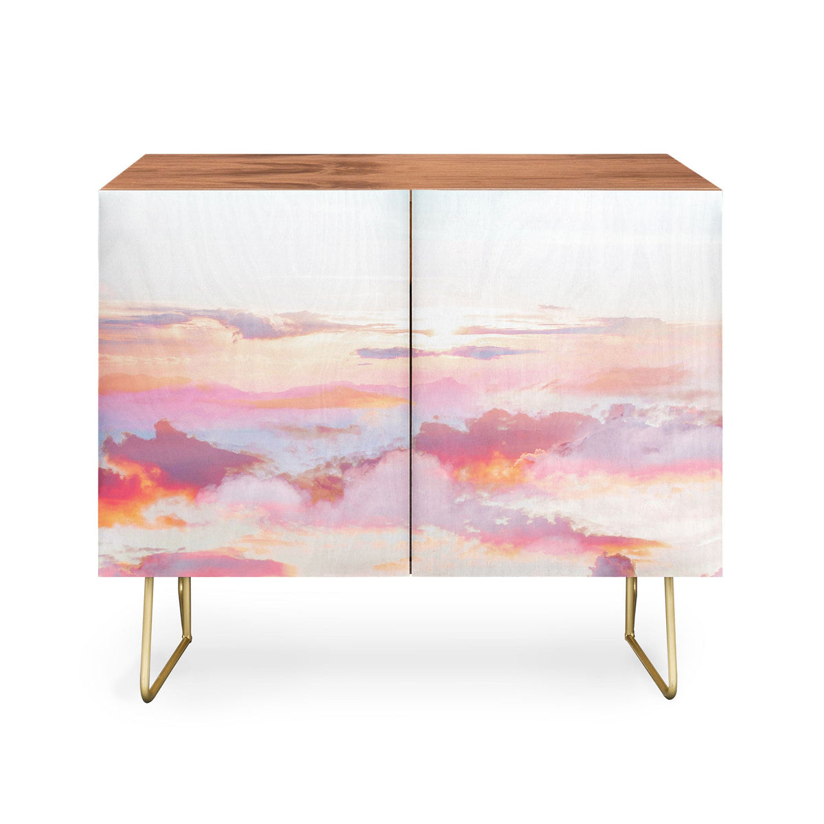 83 Oranges Blush Clouds Credenza