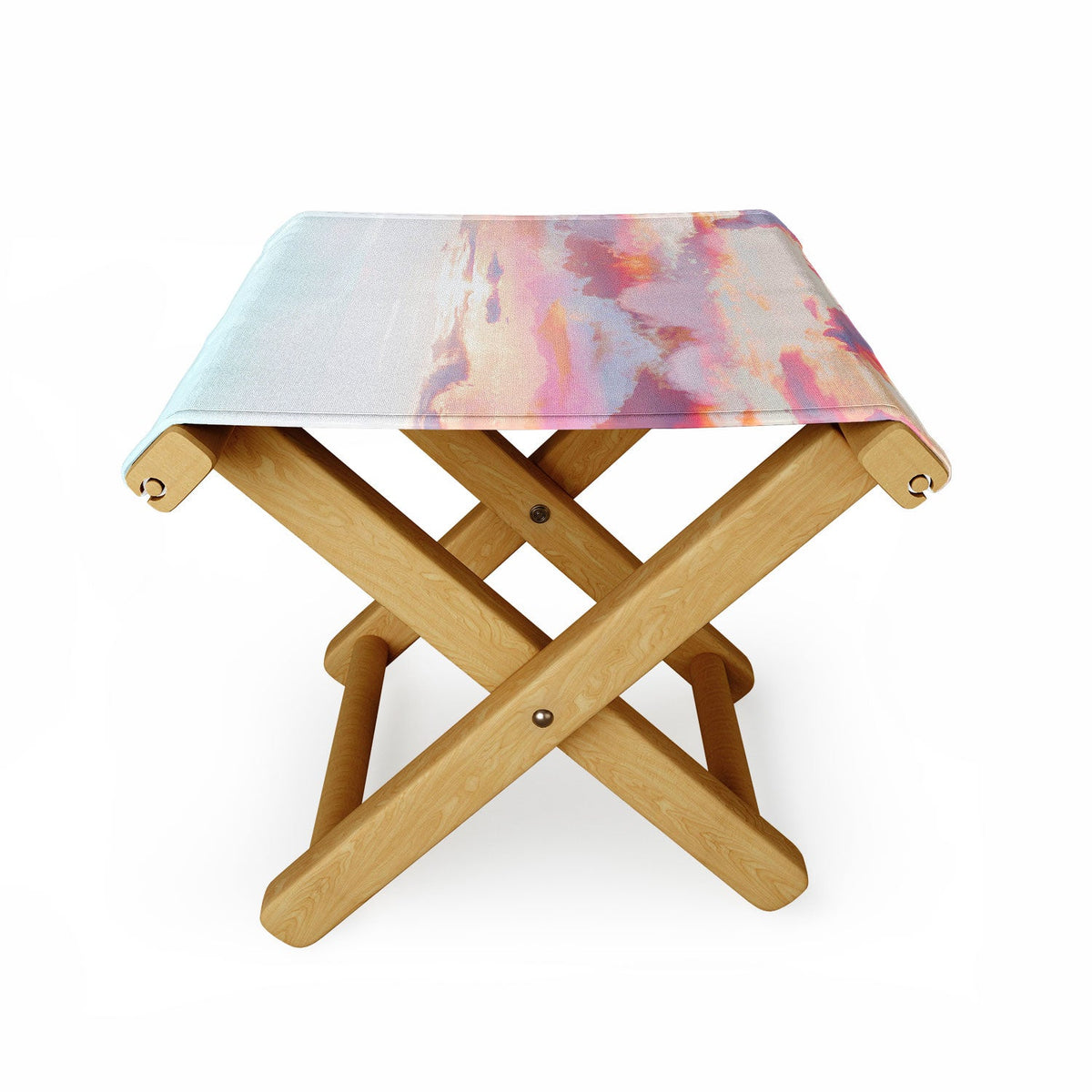 83 Oranges Blush Clouds Folding Stool