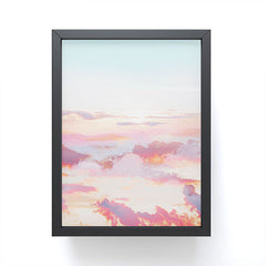 83 Oranges Blush Clouds Framed Mini Art Print