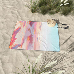 83 Oranges Blush Clouds Picnic Blanket