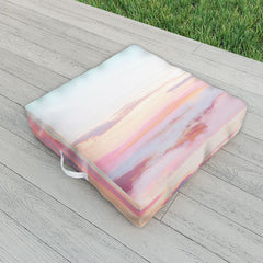 83 Oranges Blush Clouds Outdoor Floor Cushion