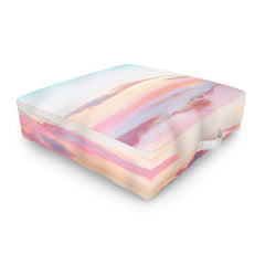 83 Oranges Blush Clouds Outdoor Floor Cushion