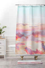 83 Oranges Blush Clouds Memory Foam Bath Mat