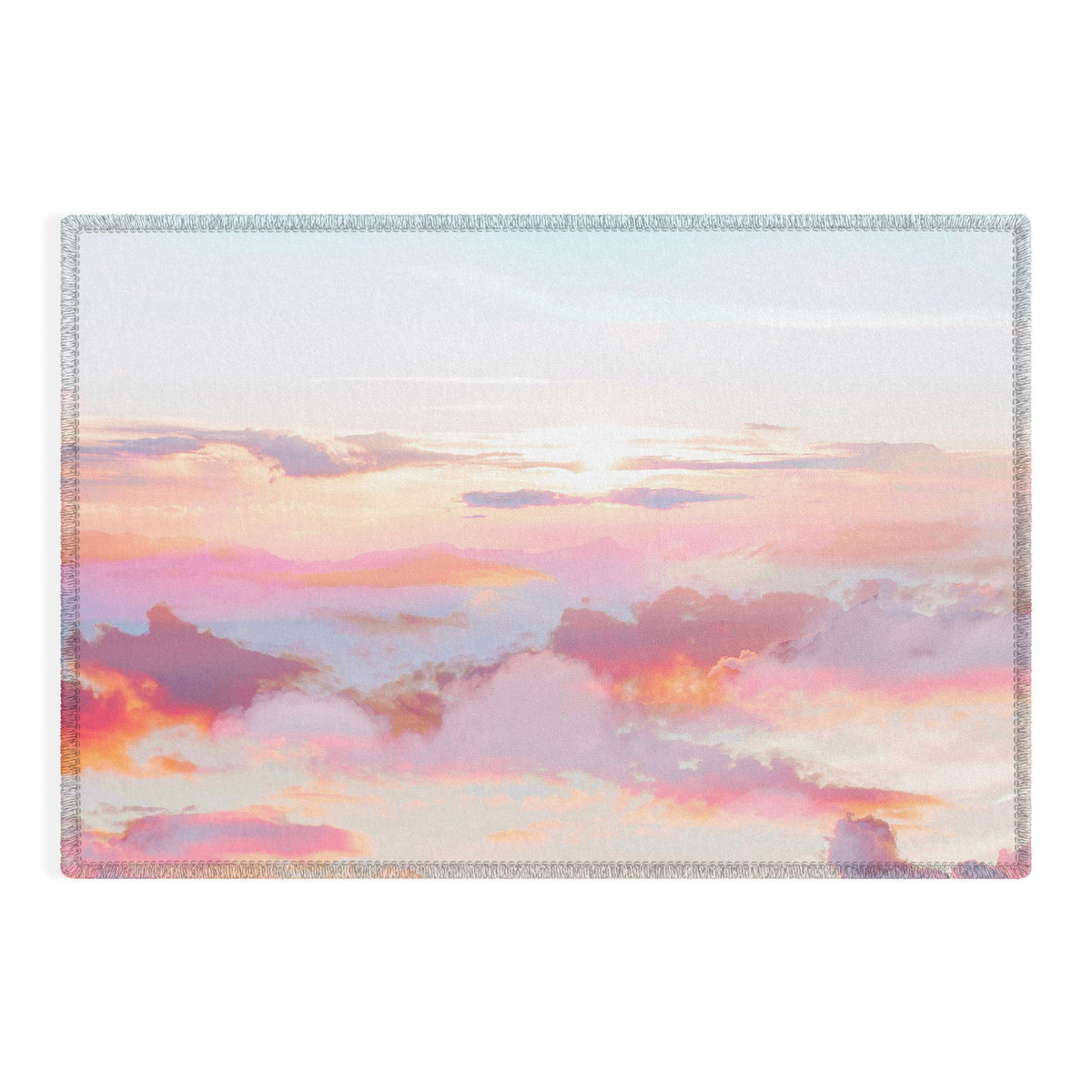 83 Oranges Blush Clouds Outdoor Rug