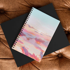 83 Oranges Blush Clouds Spiral Notebook