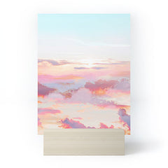 83 Oranges Blush Clouds Mini Art Print